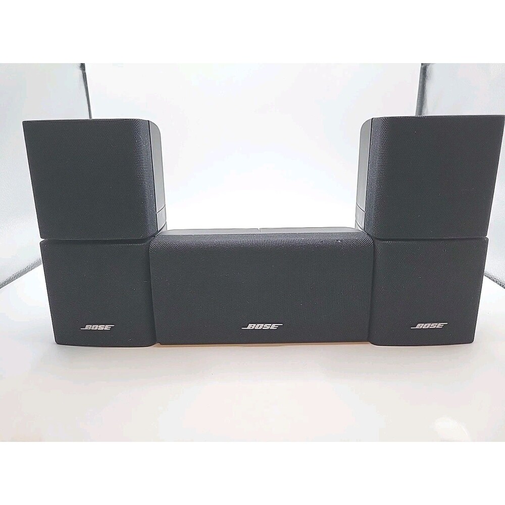 BOSE LIFESTYLE ACOUSTIMASS SERIES DOUBLE CUBE & CENTER 3 SPEAKER SET